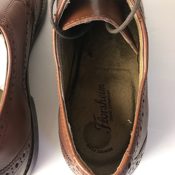 Florsheim wingtip Oxford shoes brown leather 13 main image 5